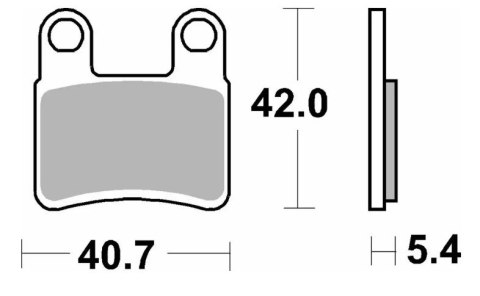 SBS KLOCKI HAMULCOWE KH257/2 (PARKING BRAKE PAD - HAMULEC POSTOJOWY) KYMCO MAXXER / MXU '08-'14 STREET STANDART CERAMIC KOLOR CZ SBS KLOCKI HAMULCOWE KH257/2 (PARKING BRAKE PAD - HAMULEC POSTOJOWY) KYMCO MAXXER / MXU '08-'14 STREET STANDART CERAMIC KOLOR CZ