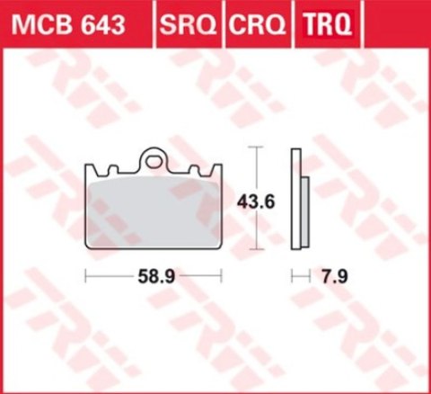 TRW ZF KLOCKI HAMULCOWE KH180 SINTER RACING KAWASAKI ZXR 400L 91-03, PRZÓD TRW ZF KLOCKI HAMULCOWE KH180 SINTER RACING KAWASAKI ZXR 400L 91-03, PRZÓD