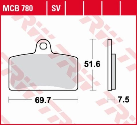 TRW ZF KLOCKI HAMULCOWE KH399 ORGANIC APRILIA RS4 50 11-, RS4 125 11-, TUONO 125 17-, PRZÓD TRW ZF KLOCKI HAMULCOWE KH399 ORGANIC APRILIA RS4 50 11-, RS4 125 11-, TUONO 125 17-, PRZÓD