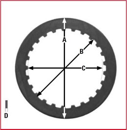TRW ZF PRZEKŁADKI TARCZ SPRZĘGŁOWYCH HONDA CR 500 84-89, XL 600 83-87, XR 600 85-99, XR 650 R 00-07, NX 650 88-01,