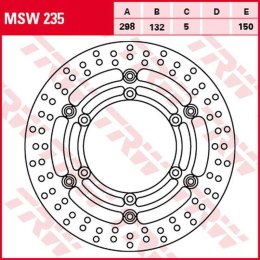 TRW ZF TARCZA HAMULCOWA PRZÓD YAMAHA XJ 1100 (DRAG STAR)/1100A (DRAG STAR CLAS.)/1300 (ROYAL STAR)/1300A (MIDNIGHT S PŁYWAJĄCA, 
