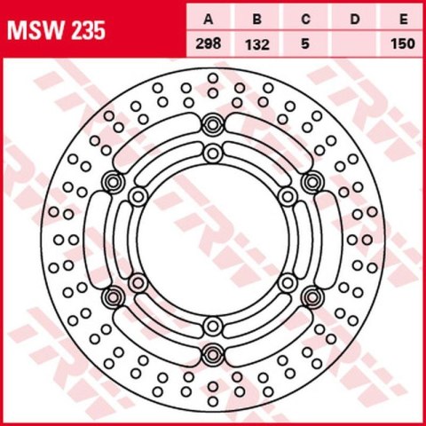TRW ZF TARCZA HAMULCOWA PRZÓD YAMAHA XJ 1100 (DRAG STAR)/1100A (DRAG STAR CLAS.)/1300 (ROYAL STAR)/1300A (MIDNIGHT S PŁYWAJĄCA, TRW ZF TARCZA HAMULCOWA PRZÓD YAMAHA XJ 1100 (DRAG STAR)/1100A (DRAG STAR CLAS.)/1300 (ROYAL STAR)/1300A (MIDNIGHT S PŁYWAJĄCA,