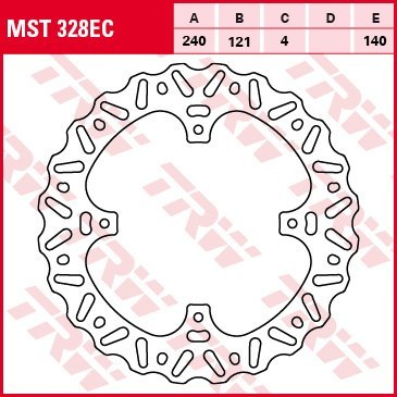 TRW ZF TARCZA HAMULCOWA TYŁ HONDA CR 125 / 250 02-07, CR / CRF 250 / 450 '02-'21, TRW ZF TARCZA HAMULCOWA TYŁ HONDA CR 125 / 250 02-07, CR / CRF 250 / 450 '02-'21,