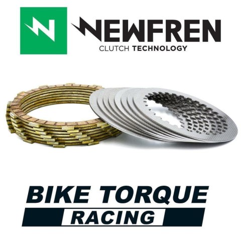 NEWFREN TARCZE SPRZĘGŁOWE Z PRZEKŁADKAMI RACING YAMAHA XT 550 '83; XT 600 '84-'02; XT 600Z TENERE '83-'90; XTZ 660 TENERE '91-'9 NEWFREN TARCZE SPRZĘGŁOWE Z PRZEKŁADKAMI RACING YAMAHA XT 550 '83; XT 600 '84-'02; XT 600Z TENERE '83-'90; XTZ 660 TENERE '91-'9