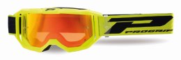 PROGRIP 2024/11 GOGLE PG3300-310 FL VISION KOLOR ŻÓŁTY FLUO MAT (SZYBA PG3348 CZERWONA LUSTRZANA ANTISCRATCH, NO FOG, ANTI UV)