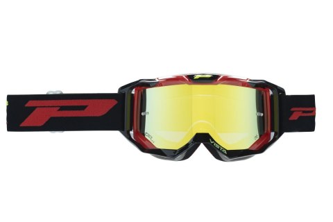PROGRIP 2024/11 GOGLE PG3303-125 FL VISTA KOLOR CZARNY CZERWONY (SZYBA ŻÓŁTA PG3347 LIGHT SENSITIVE, ANTISCRATCH, NO FOG, ANTI U