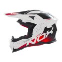 NOX KASK OFF ROAD / CROSS N634 GRADIENT KOLOR BIAŁY/CZERWONY ROZMIAR S