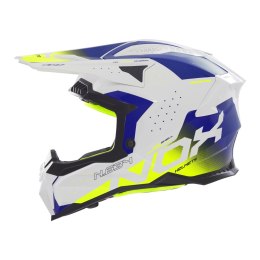 NOX KASK OFF ROAD / CROSS N634 GRADIENT KOLOR BIAŁY/NIEBIESKI/ŻÓŁTY FLUO ROZMIAR L