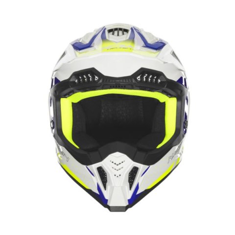 NOX KASK OFF ROAD / CROSS N634 GRADIENT KOLOR BIAŁY/NIEBIESKI/ŻÓŁTY FLUO ROZMIAR XXL NOX KASK OFF ROAD / CROSS N634 GRADIENT KOLOR BIAŁY/NIEBIESKI/ŻÓŁTY FLUO ROZMIAR XXL