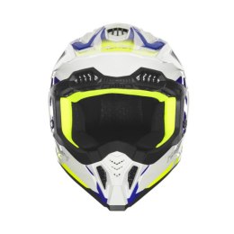 NOX KASK OFF ROAD / CROSS N634 GRADIENT KOLOR BIAŁY/NIEBIESKI/ŻÓŁTY FLUO ROZMIAR M