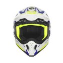 NOX KASK OFF ROAD / CROSS N634 GRADIENT KOLOR BIAŁY/NIEBIESKI/ŻÓŁTY FLUO ROZMIAR S