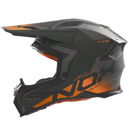 NOX KASK OFF ROAD / CROSS N634 GRADIENT KOLOR CZARNY MAT/POMARAŃCZOWY NEON ROZMIAR S