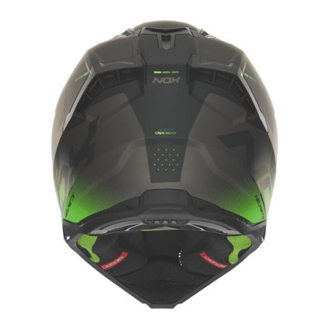 NOX KASK OFF ROAD / CROSS N634 GRADIENT KOLOR CZARNY MAT/ZIELONY NEON ROZMIAR XXL NOX KASK OFF ROAD / CROSS N634 GRADIENT KOLOR CZARNY MAT/ZIELONY NEON ROZMIAR XXL
