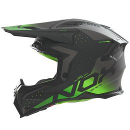 NOX KASK OFF ROAD / CROSS N634 GRADIENT KOLOR CZARNY MAT/ZIELONY NEON ROZMIAR S