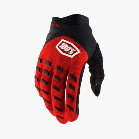 100 PROCENT RĘKAWICE CROSS/ENDURO AIRMATIC RED/BLACK KOLOR CZERWONY/CZARNY ROZMIAR S 100 PROCENT RĘKAWICE CROSS/ENDURO AIRMATIC RED/BLACK KOLOR CZERWONY/CZARNY ROZMIAR S