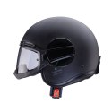 CABERG KASK OTWARTY JET MODEL GHOST X SOLID KOLOR CZARNY MAT ROZMIAR L