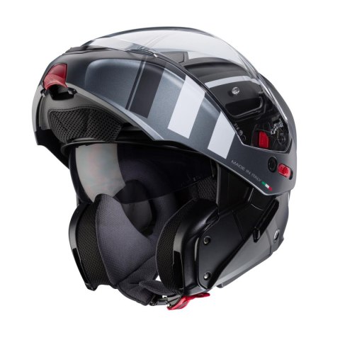 CABERG KASK SZCZĘKOWY FLIP-UP MODEL HORUS X ROAD KOLOR CZARNY MAT/SZARY/BIAŁY ROZMIAR M (PINLOCK W ZESTAWIE) CABERG KASK SZCZĘKOWY FLIP-UP MODEL HORUS X ROAD KOLOR CZARNY MAT/SZARY/BIAŁY ROZMIAR M (PINLOCK W ZESTAWIE)