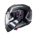 CABERG KASK SZCZĘKOWY FLIP-UP MODEL HORUS X ROAD KOLOR CZARNY MAT/SZARY/BIAŁY ROZMIAR M (PINLOCK W ZESTAWIE)