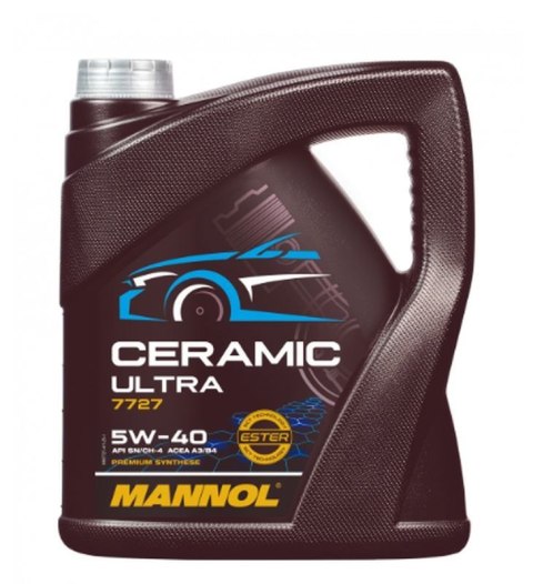 MANNOL OLEJ SILNIKOWY SAMOCHODOWY 5W40 CERAMIC ULTRA 5L