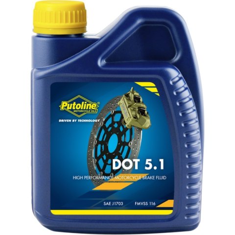PUTOLINE PŁYN HAMULCOWY DOT 5.1 BRAKE FLUID 500ML PUTOLINE PŁYN HAMULCOWY DOT 5.1 BRAKE FLUID 500ML