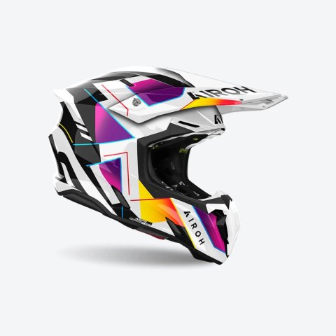 AIROH KASK CROSS / ENDURO / ATV / QUAD TWIST 3 RAINBOW KOLOR BIAŁY/CZARNY/ZÓŁTY/FIOLETOWY ROZMIAR M AIROH KASK CROSS / ENDURO / ATV / QUAD TWIST 3 RAINBOW KOLOR BIAŁY/CZARNY/ZÓŁTY/FIOLETOWY ROZMIAR M