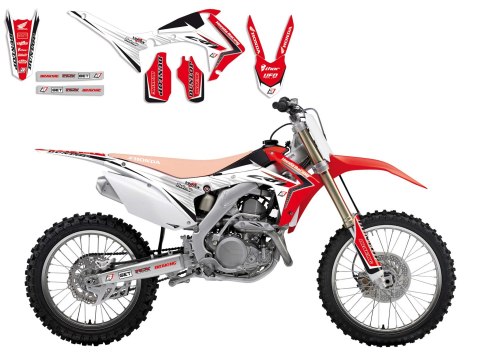 BLACKBIRD KOMPLET NAKLEJEK (OKLEIN) HONDA CRF 250R '14-'17, CRF 450R '13-'16 LINEAR BLACKBIRD KOMPLET NAKLEJEK (OKLEIN) HONDA CRF 250R '14-'17, CRF 450R '13-'16 LINEAR