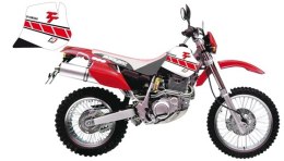 BLACKBIRD KOMPLET NAKLEJEK (OKLEIN) YAMAHA TT 600R '97-'05 DREAM 2 KOLOR BIAŁY CZERWONY