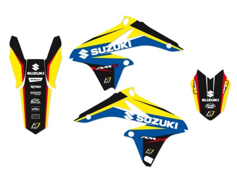 BLACKBIRD WYPRZEDAŻ KOMPLET NAKLEJEK (OKLEIN) SUZUKI RMZ 250 '10-'18 DREAM 4 KOLOR NIEBIESKI ŻÓŁTY CZARNY BLACKBIRD WYPRZEDAŻ KOMPLET NAKLEJEK (OKLEIN) SUZUKI RMZ 250 '10-'18 DREAM 4 KOLOR NIEBIESKI ŻÓŁTY CZARNY