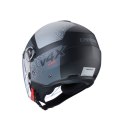 CABERG KASK OTWARTY JET Z BLENDĄ MODEL RIVIERA V4X ALPHA KOLOR CZARNY MAT/SZARY ROZMIAR L