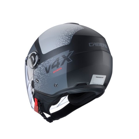 CABERG KASK OTWARTY JET Z BLENDĄ MODEL RIVIERA V4X ALPHA KOLOR CZARNY MAT/SZARY ROZMIAR L CABERG KASK OTWARTY JET Z BLENDĄ MODEL RIVIERA V4X ALPHA KOLOR CZARNY MAT/SZARY ROZMIAR L
