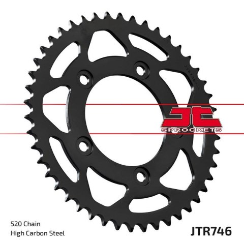 JT ZĘBATKA TYLNA 4444 43 DUCATI PANIGALE 899 14-15, SCRAMBLER 800 15-18 (-2) (444443JT) (ŁAŃC.520) JT ZĘBATKA TYLNA 4444 43 DUCATI PANIGALE 899 14-15, SCRAMBLER 800 15-18 (-2) (444443JT) (ŁAŃC.520)
