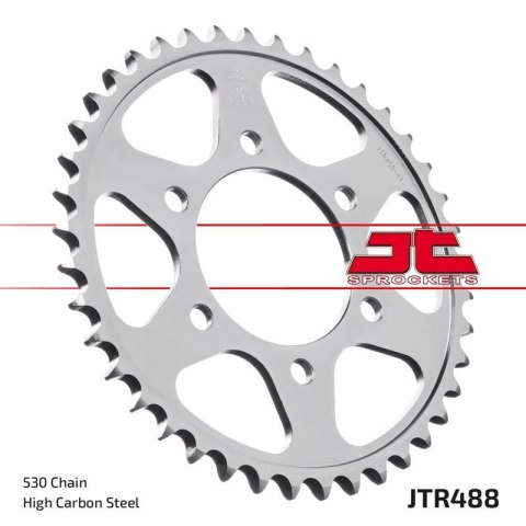 JT ZĘBATKA TYLNA 488 45 KAWASAKI ZXR750 J '91-'92 (48845JT) (ŁAŃC. 530) JT ZĘBATKA TYLNA 488 45 KAWASAKI ZXR750 J '91-'92 (48845JT) (ŁAŃC. 530)