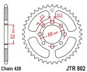 JT ZĘBATKA TYLNA 802 42 SUZUKI TS 80 '81-82, GT 100 '76, RM 80 '77, RV 90 '73-77, KAWASAKI KE 100 '76-81, KV 100 '77-88, G 3/4/5