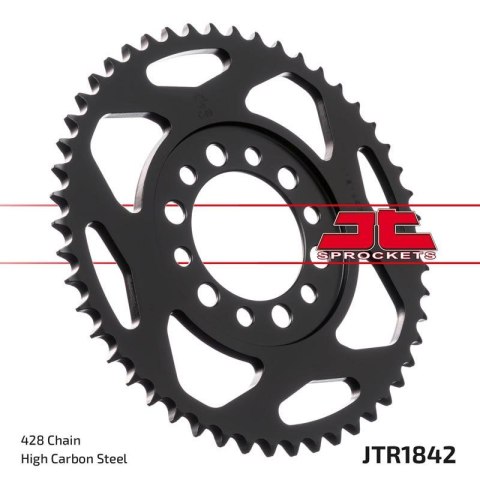 JT ZĘBATKA TYLNA 842 50 YAMAHA YZ 80 '81-83', DT 125/175 '74-77',TW 125 '99-02', TW 200 '89-', XT 350 '85-00' (84250JT) (ŁAŃC428 JT ZĘBATKA TYLNA 842 50 YAMAHA YZ 80 '81-83', DT 125/175 '74-77',TW 125 '99-02', TW 200 '89-', XT 350 '85-00' (84250JT) (ŁAŃC428