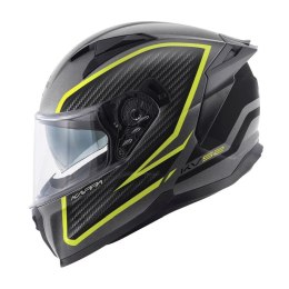 KAPPA 2024/12 KASK KV52 KRONOS INTEGRALNY Z BLENDĄ KOLOR TYTANOWY CZARNY ŻÓŁTY FLUO MAT CARBON LOOK ROZMIAR 61 / XL (HOMOLOGACJA