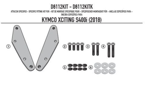 KAPPA MOCOWANIE SZYBY KD6104ST KYMCO XCITING S400I (18) KAPPA MOCOWANIE SZYBY KD6104ST KYMCO XCITING S400I (18)