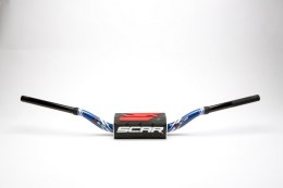 SCAR RACING KIEROWNICA 28,6MM MODEL VILLOPOTO/STEWART KOLOR NIEBIESK/CZARNY GĄBKA KOLOR CZARNY/BIAŁY