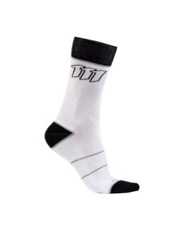 111 RACING WYPRZEDAŻ SKARPETY ENDURANCE WHITE/GREY KOLOR SZARY/BIAŁY/CZARNY ROZMIAR 39-42