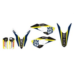 BLACKBIRD KOMPLET NAKLEJEK (OKLEIN) HUSQVARNA TC 85 '14-'17 DREAM 4 KOLOR NIEBIESKI ŻÓŁTY