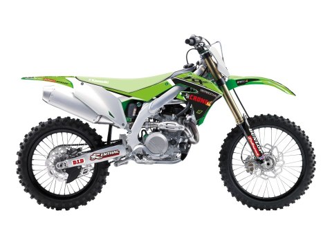 BLACKBIRD KOMPLET NAKLEJEK (OKLEIN) KAWASAKI KX 250F '21-'23, KX 450F '19-'24 REPLICA KAWASAKI RACING F&H 22 KOLOR ZIELONY CZARN BLACKBIRD KOMPLET NAKLEJEK (OKLEIN) KAWASAKI KX 250F '21-'23, KX 450F '19-'24 REPLICA KAWASAKI RACING F&H 22 KOLOR ZIELONY CZARN