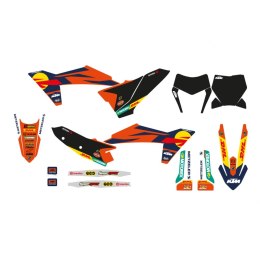 BLACKBIRD KOMPLET NAKLEJEK (OKLEIN) KTM SX/SX-F '23-'24, EXC/EXC-F '24-'25 REPLICA KTM FACTORY 23