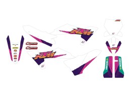 BLACKBIRD KOMPLET NAKLEJEK (OKLEIN) KTM SX/SX-F '23-'24, EXC/EXC-F '24-'25 RETRO
