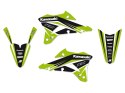 BLACKBIRD WYPRZEDAŻ KOMPLET NAKLEJEK (OKLEIN) KAWASAKI KX 85 '22-'23 DREAM 4 KOLOR ZIELONY CZARNY