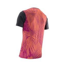 LEATT KOSZULKA PREMIUM T-SHIRT JUNGLE KOLOR GRAFITOWY/POMARAŃCZOWY/RÓŻOWY ROZMIAR L (CASUAL)