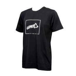 LEATT WYPRZEDAŻ KOSZULKA T-SHIRT BLACK/WHITE KOLOR CZARNY/BIAŁY ROZMIAR M (LIMITOWANA)