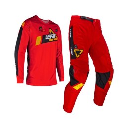 LEATT ZESTAW (KOMPLET) KOSZULKA + SPODNIE MOTO RIDE KIT 3.5 JUNIOR RED KOLOR CZERWONY/CZARNY ROZMIAR L (140/150cm)
