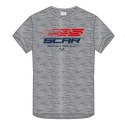 SCAR RACING KOSZULKA T-SHIRT Z LOGIEM SCAR KOLOR SZARY ROZMIAR M