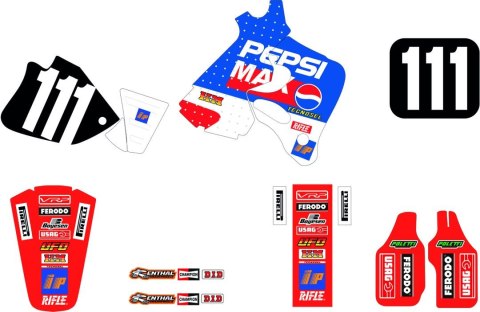 TECNOSEL (BLACKBIRD) KOMPLET NAKLEJEK (OKLEIN) HONDA CR 125 '93-'94, CR 250 '92-'94, REPLICA TEAM HONDA PEPSI '94 KOLOR CZERWONY TECNOSEL (BLACKBIRD) KOMPLET NAKLEJEK (OKLEIN) HONDA CR 125 '93-'94, CR 250 '92-'94, REPLICA TEAM HONDA PEPSI '94 KOLOR CZERWONY