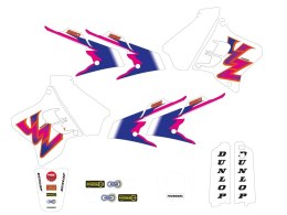 TECNOSEL (BLACKBIRD) KOMPLET NAKLEJEK (OKLEIN) YAMAHA YZ 125/250 '93-'95, REPLICA TEAM YAMAHA '93 KOLOR RÓŻOWY/NIEBIESKI/BIAŁY
