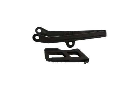UFO KOMPLET ŚLIZG + PROWADNICA ŁAŃCUCHA KAWASAKI KXF 450 '24, KOLOR CZARNY (KA04767001,KA04766001) UFO KOMPLET ŚLIZG + PROWADNICA ŁAŃCUCHA KAWASAKI KXF 450 '24, KOLOR CZARNY (KA04767001,KA04766001)